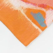 Oranje stam II Fleece Deken (Hoek)