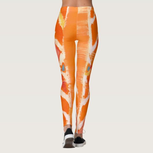 Oranje stam II Leggings (Achterkant)