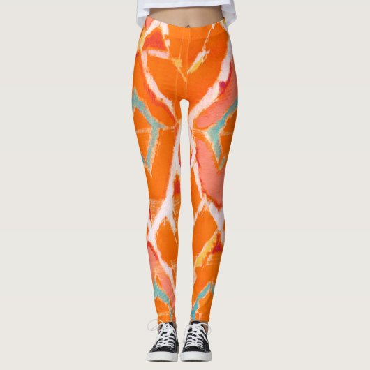 Oranje stam II Leggings (Voorkant)