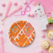 Oranje stam II Papieren Bordje (Feest)