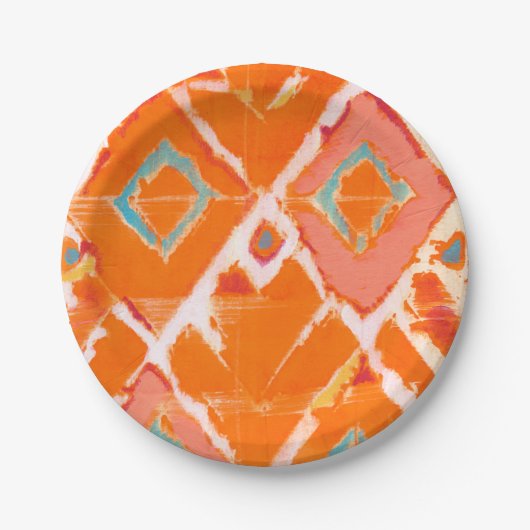 Oranje stam II Papieren Bordje (Voorkant)