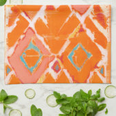 Oranje stam II Theedoek (Gevouwen)