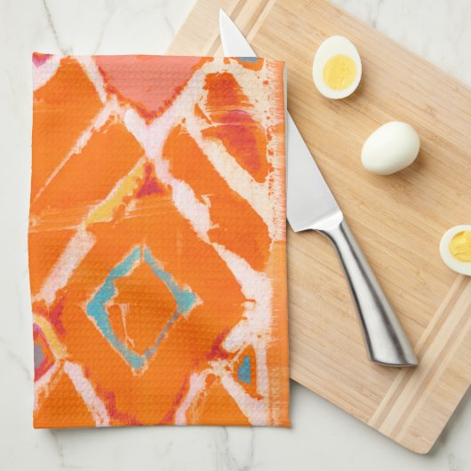 Oranje stam II Theedoek (Quarter Fold)