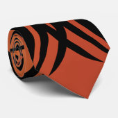 Oranje stammenStropdas Stropdas (Opgerold)