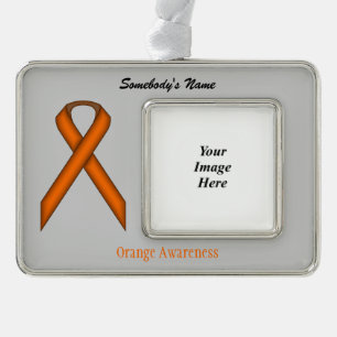 Oranje standaard lint Sjabloon (H-O) Verzilverd Omlijst Ornament