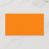 Oranje standaard Visitekaartje (Achterkant)