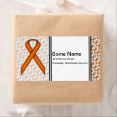 Oranje standaardlint etiket (Insitu)