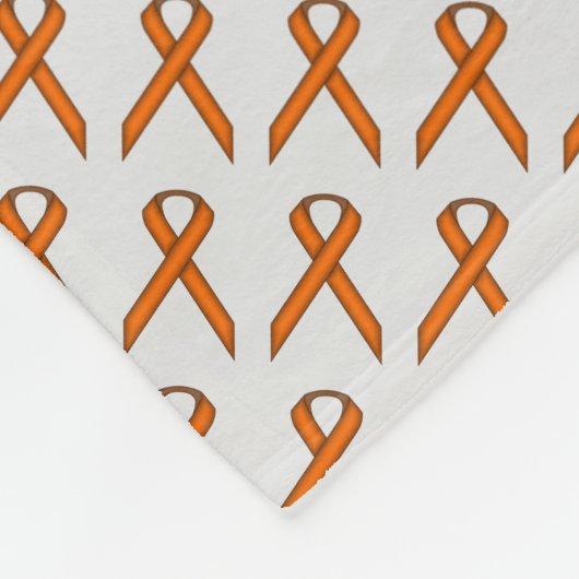 Oranje standaardlint fleece deken (Hoek)