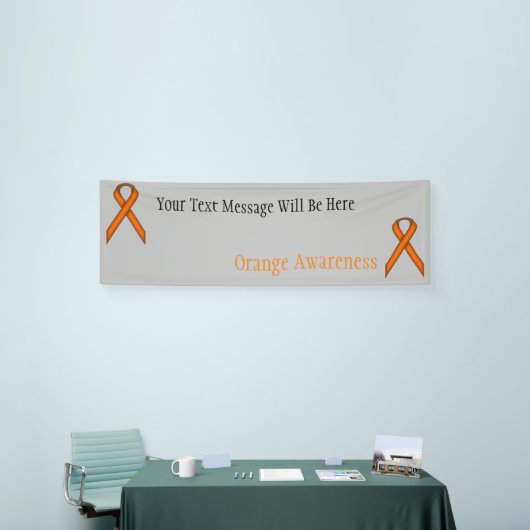 Oranje standaardlint spandoek (Beurs)