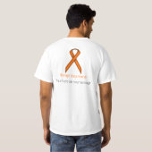 Oranje Standaardlint T-shirt (Achterkant volledig)