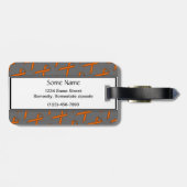 Oranje standaardlintje door Kenneth Yoncich Bagagelabel (Achterkant horizontaal)