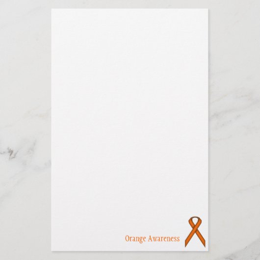 Oranje standaardlintje door Kenneth Yoncich Briefpapier (Voorkant)