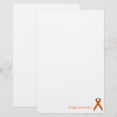 Oranje standaardlintje door Kenneth Yoncich Briefpapier (Voorkant / Achterkant)