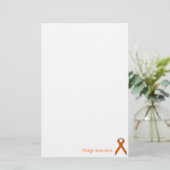 Oranje standaardlintje door Kenneth Yoncich Briefpapier (Staand voorkant)