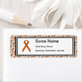 Oranje standaardlintje door Kenneth Yoncich Etiket (Insitu)