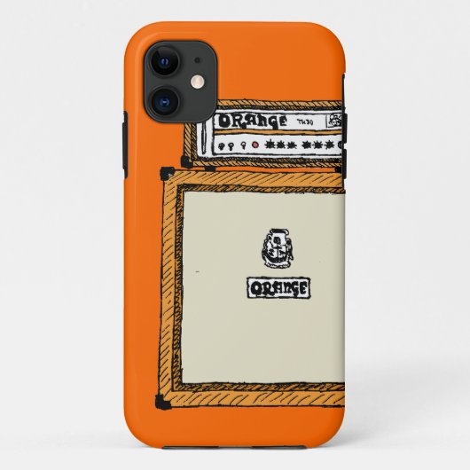 Oranje stapel Case-Mate iPhone case (Achterkant)