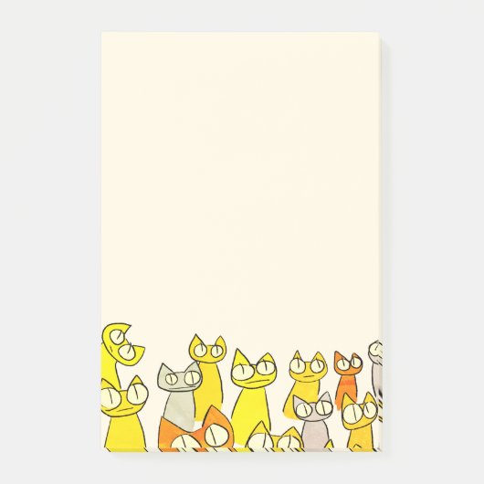 Oranje stapelkratten post-it® notes (Voorkant)