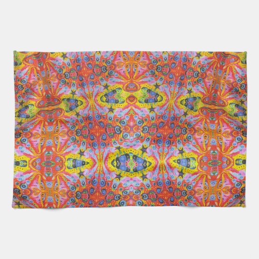 Oranje Star Island 2 Theedoek (Horizontaal)