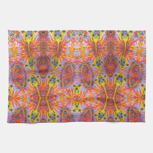 Oranje Star Island 3 Theedoek (Horizontaal)