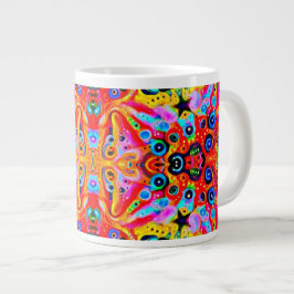 Oranje Star Island Grote Koffiekop