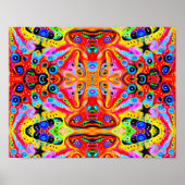 Oranje Star Island Poster (Voorkant)