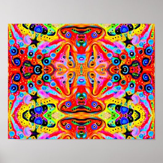 Oranje Star Island Poster (Voorkant)