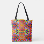 Oranje Star Island Tote Bag (Achterkant)