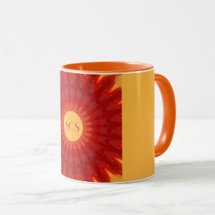 Oranje Starburst Mok