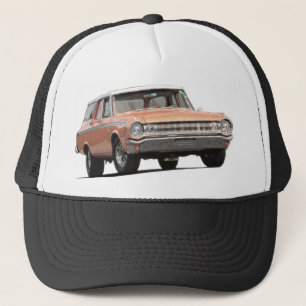 Oranje station Dodge 1964 Wagon Trucker Pet