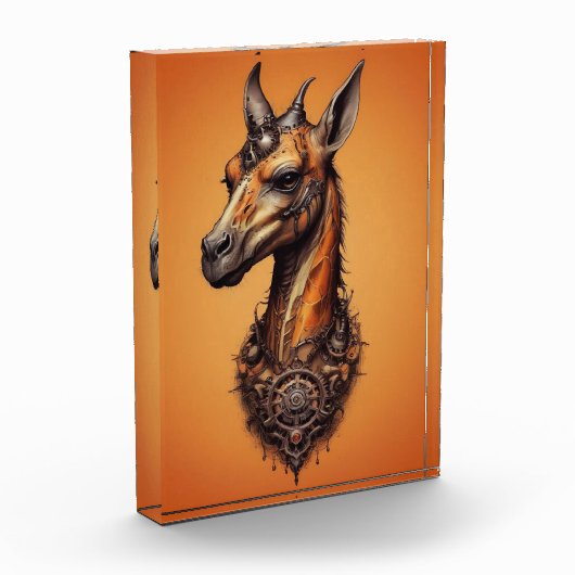 Oranje Steampunk Giraffe, Fotoblokken (Links)