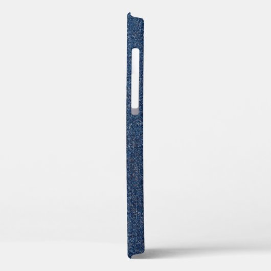 Oranje steek, dubbele denim patch. Case-Mate iPhone case (Achterkant / Links)