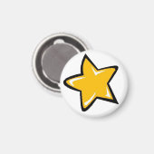 Oranje ster magneet (Voorkant / Achterkant)