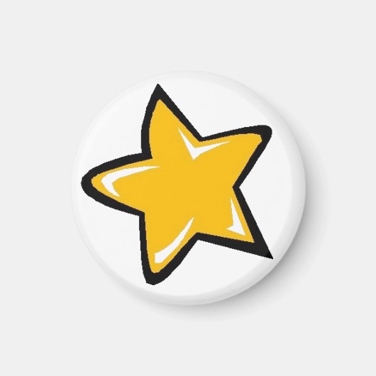 Oranje ster magneet (Voorkant)