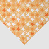 Oranje sterpatroon tissuepapier (Detail)