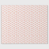 Oranje sterren Modern design-omslagpapier Cadeaupapier (Vlak)