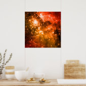 Oranje sterren poster (Keuken)