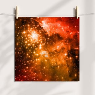 Oranje sterren poster