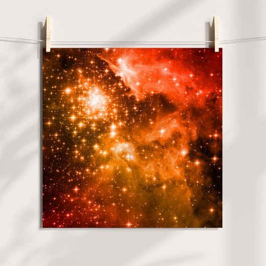 Oranje sterren poster
