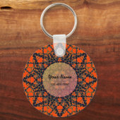 Oranje sterren sleutelhanger (Voorkant)