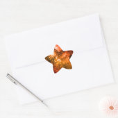 Oranje sterren ster sticker (Envelop)