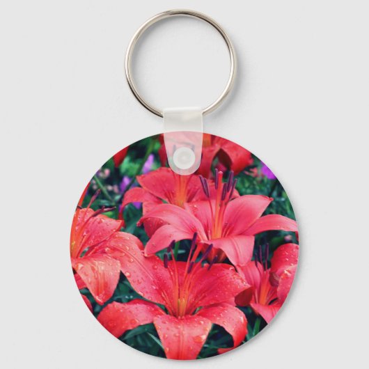 Oranje sterrencluster sleutelhanger (Achterkant)