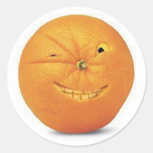 Oranje Sticker (Voorkant)