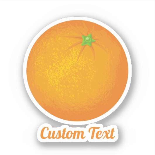 Oranje Sticker (Voorkant)