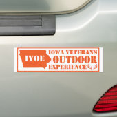 Oranje sticker door Iowa Veterans Outdoor Experien (Op auto)