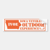 Oranje sticker door Iowa Veterans Outdoor Experien (Voorkant)