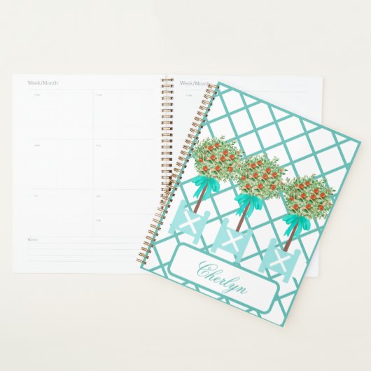 Oranje Stickers van de boomstam Blauwe gember Planner (Display)