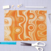 Oranje  stijl van de Groovy-wervelkolom, met klauw Tissuepapier (Craft)