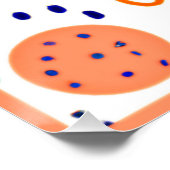 Oranje stijlpatroon Kunstontwerp Perfect Poster (Hoek)