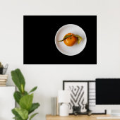 Oranje stilleven poster (Thuiskantoor)
