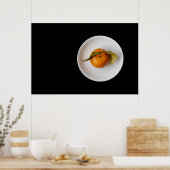 Oranje stilleven poster (Keuken)